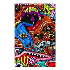 Psychedelic Trippy Hippie  Weird Art Shower Curtain 48  X 72  (small) 