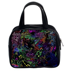 Trippy Dark Psychedelic Classic Handbag (two Sides)