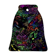 Trippy Dark Psychedelic Ornament (bell)