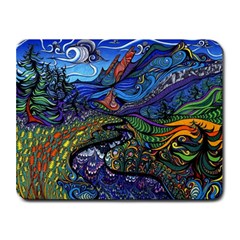 Psychedelic Landscape Small Mousepad