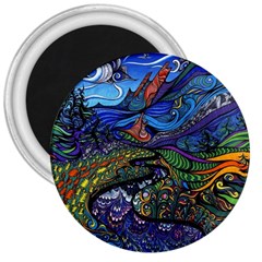 Psychedelic Landscape 3  Magnets