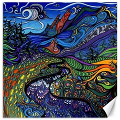 Psychedelic Landscape Canvas 12  x 12 