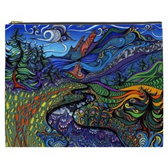 Psychedelic Landscape Cosmetic Bag (XXXL)