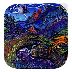 Psychedelic Landscape Stacked food storage container