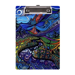 Psychedelic Landscape A5 Acrylic Clipboard