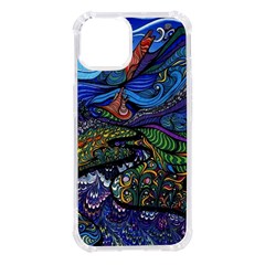 Psychedelic Landscape iPhone 14 TPU UV Print Case