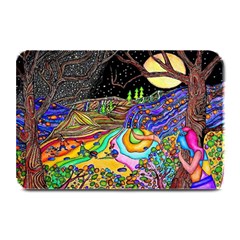 Nature Moon Psychedelic Painting Plate Mats