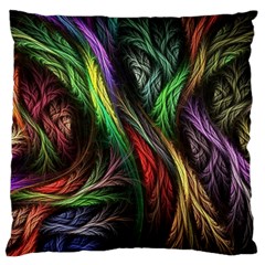 Abstract Psychedelic Standard Premium Plush Fleece Cushion Case (two Sides)