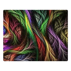 Abstract Psychedelic Two Sides Premium Plush Fleece Blanket (large)