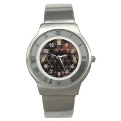 Abstract Psychedelic Geometry Andy Gilmore Sacred Stainless Steel Watch