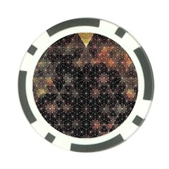 Abstract Psychedelic Geometry Andy Gilmore Sacred Poker Chip Card Guard