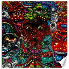 Somewhere Near Oblivion Nightmares Acid Colors Psychedelic Canvas 16  X 16 