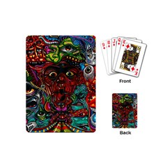 Somewhere Near Oblivion Nightmares Acid Colors Psychedelic Playing Cards Single Design (mini)