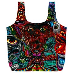 Somewhere Near Oblivion Nightmares Acid Colors Psychedelic Full Print Recycle Bag (xxl) by Sarkoni