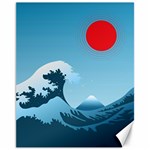 Minimalism Great Wave Off Kanagawa Canvas 11  x 14  10.95 x13.48  Canvas - 1