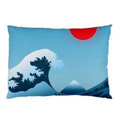 Minimalism Great Wave Off Kanagawa Pillow Case