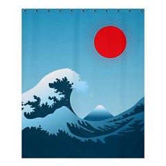 Minimalism Great Wave Off Kanagawa Shower Curtain 60  X 72  (medium) 