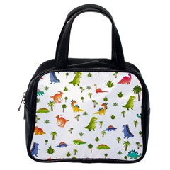 Baby Dino Seamless Pattern Classic Handbag (one Side)