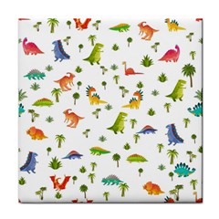 Baby Dino Seamless Pattern Face Towel