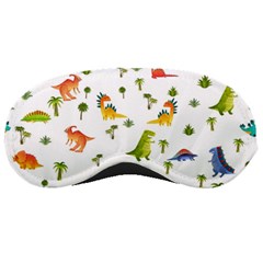 Baby Dino Seamless Pattern Sleep Mask