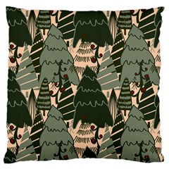 Christmas Vector Seamless Tree Pattern Standard Premium Plush Fleece Cushion Case (one Side)