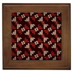 Oriental Dragon Motif Pattern Framed Tile Front