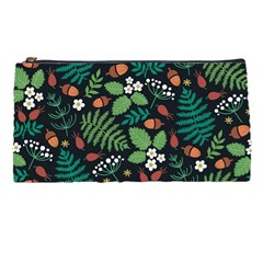 Pattern Forest Leaf Flower Motif Pencil Case