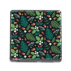 Pattern Forest Leaf Flower Motif Memory Card Reader (square 5 Slot)