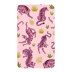 Pink Tigers And Tropical Leaves Patern Memory Card Reader (rectangular)