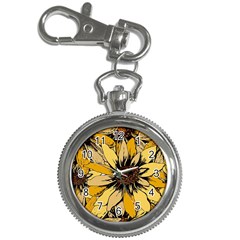 Colorful Seamless Floral Pattern Key Chain Watches by Sarkoni