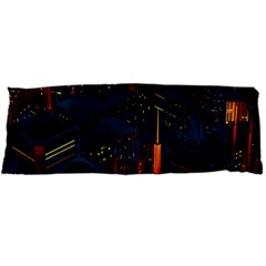 Architecture City Pixel Art Body Pillow Case Dakimakura (two Sides)