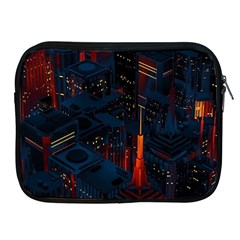 Architecture City Pixel Art Apple Ipad 2/3/4 Zipper Cases