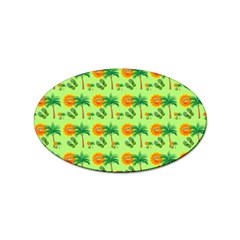 Summer Fun Pattern Sticker (oval) by LalyLauraFLM