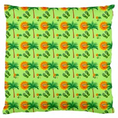 Summer Fun Pattern Large Cushion Case (two Sides) by LalyLauraFLM