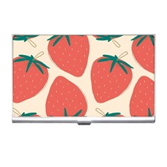 Seamless Strawberry Pattern Vector Business Card Holder by Grandong