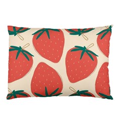 Seamless Strawberry Pattern Vector Pillow Case (two Sides) by Grandong