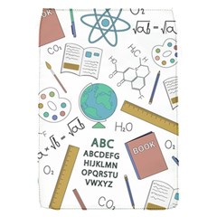 School Subjects And Objects Vector Illustration Seamless Pattern Removable Flap Cover (s)