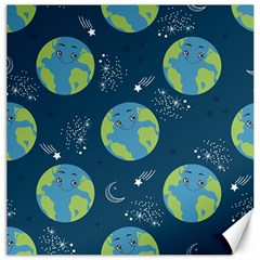 Seamless Pattern Cartoon Earth Planet Canvas 20  X 20  by Grandong