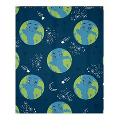 Seamless Pattern Cartoon Earth Planet Shower Curtain 60  X 72  (medium)  by Grandong