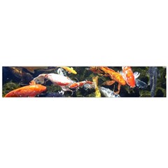 Koi Pond 3d Fish Large Premium Plush Fleece Scarf  by Grandong