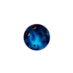 3d Universe Space Star Planet 1  Mini Buttons by Grandong