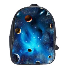 3d Universe Space Star Planet School Bag (large) by Grandong