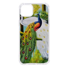 Peacock Art Iphone 14 Plus Tpu Uv Print Case by Grandong