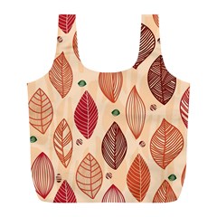 Forest Leaves Seamless Pattern With Natural Floral Full Print Recycle Bag (l) by Grandong