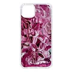 Rosa Antico Smudged Iphone 14 Plus Tpu Uv Print Case by kaleidomarblingart