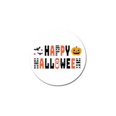 Happy Halloween Slot Text Orange Golf Ball Marker (10 Pack) by Sarkoni