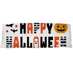 Happy Halloween Slot Text Orange Body Pillow Case Dakimakura (two Sides) by Sarkoni