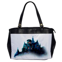 Blue Castle Halloween Horror Haunted House Oversize Office Handbag