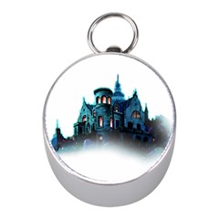 Blue Castle Halloween Horror Haunted House Mini Silver Compasses