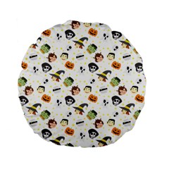 Happy Halloween Vector Images Standard 15  Premium Flano Round Cushions